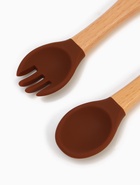 Тарелка детская секционная с ложкой и вилкой, 3 секции, молочный, Mum&Baby - Фото 13