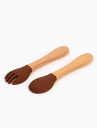 Тарелка детская секционная с ложкой и вилкой, 3 секции, молочный, Mum&Baby - Фото 15