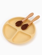 Тарелка детская секционная с ложкой и вилкой, 3 секции, молочный, Mum&Baby - Фото 3