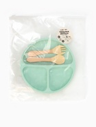 Тарелка детская секционная с ложкой и вилкой, 3 секции, бирюзовый, Mum&Baby  (артикул 10865023)  большой выбор товаров оптом и в розницу по низким ценам с доставкой