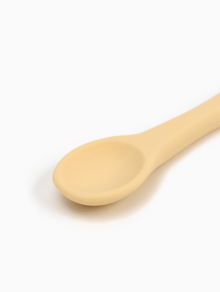 Тарелка детская на присоске и ложка, молочный, Mum&Baby