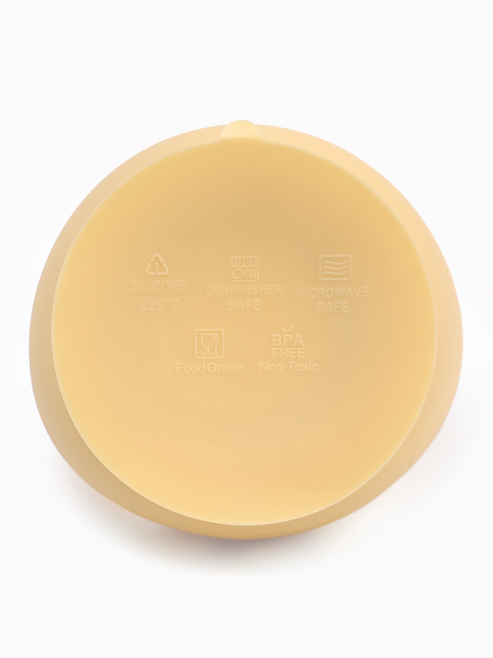 Тарелка детская на присоске и ложка, молочный, Mum&Baby