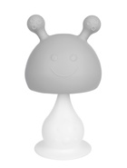 Прорезыватель для зубов с погремушкой 4 в 1 «Зайка», силикон, серый - Фото 5