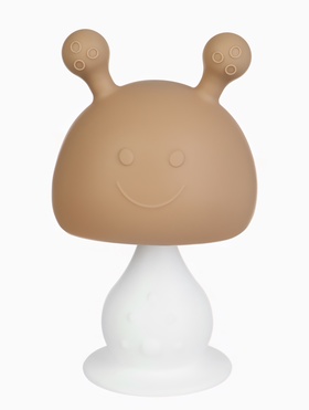 Прорезыватель для зубов с погремушкой 3 в 1 «Зайка», силикон, бежевый 10881363