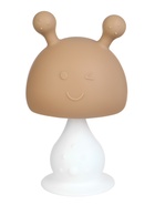 Прорезыватель для зубов с погремушкой 3 в 1 «Зайка», силикон, бежевый 10881363