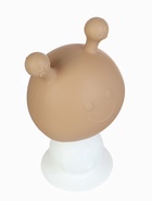 Прорезыватель для зубов с погремушкой 4 в 1 «Зайка», силикон, бежевый - фото 60871147