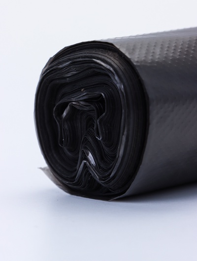 Мешки для мусора 60 л, ПНД, толщина 20 мкм, 20 шт. в рулоне, чёрные