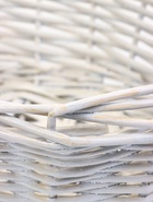 УЦЕНКА Набор корзин, 45×36×14/41 см, 39×31×13/36 см, 33×25×11/31 см, 28×19×9/26 см, белый, ива - Фото 20