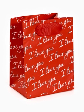 Пакет ламинированный Love you, 9 ? 12 ? 6.5 см (комплект 4 шт)