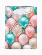 Пакет ламинированный «Поздравляю», 9 ? 12 ? 6.5 см (комплект 4 шт) - фото 59850090