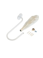 Держатель для штор CAPPIO KS040, белый с золотом, набор 2 шт. - фото 60173433