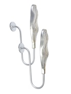 Крючок для штор CAPPIO KS040, цвет серебро с золотом, набор 2 шт - фото 809309525