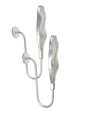 Крючок для штор CAPPIO KS040, цвет серебро с золотом, набор 2 шт