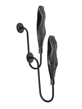 Крючок для штор CAPPIO KS040, цвет черный с золотом, набор 2 шт