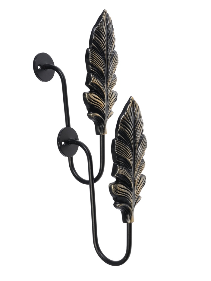 Держатель для штор CAPPIO KS041, черный с золотом, набор 2 шт.