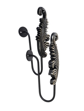 Крючок для штор CAPPIO KS042, цвет черный с золотом, набор 2 шт