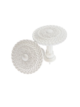 Крючок для штор CAPPIO KS030, d=95 мм, цвет белый, 2 шт