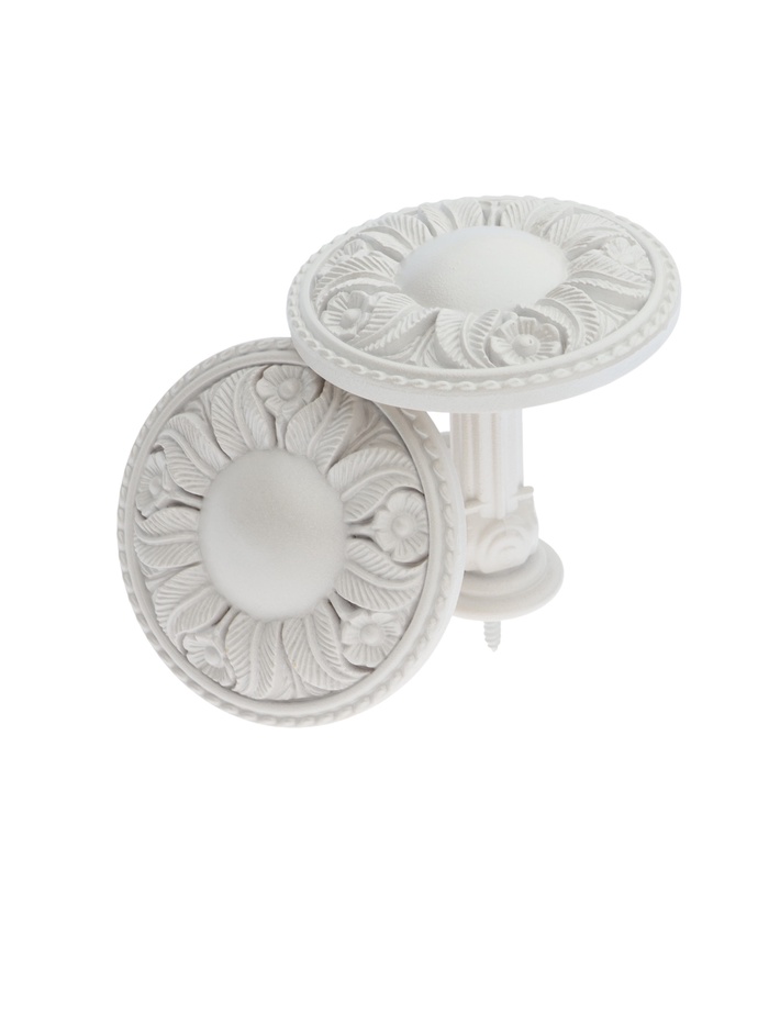 Держатель для штор CAPPIO KS031, d=95 мм, белый, 2 шт.