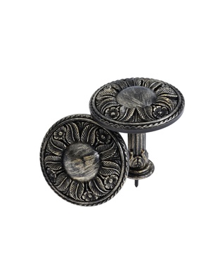 Крючок для штор CAPPIO KS031, d=95 мм, цвет черное золото, 2 шт