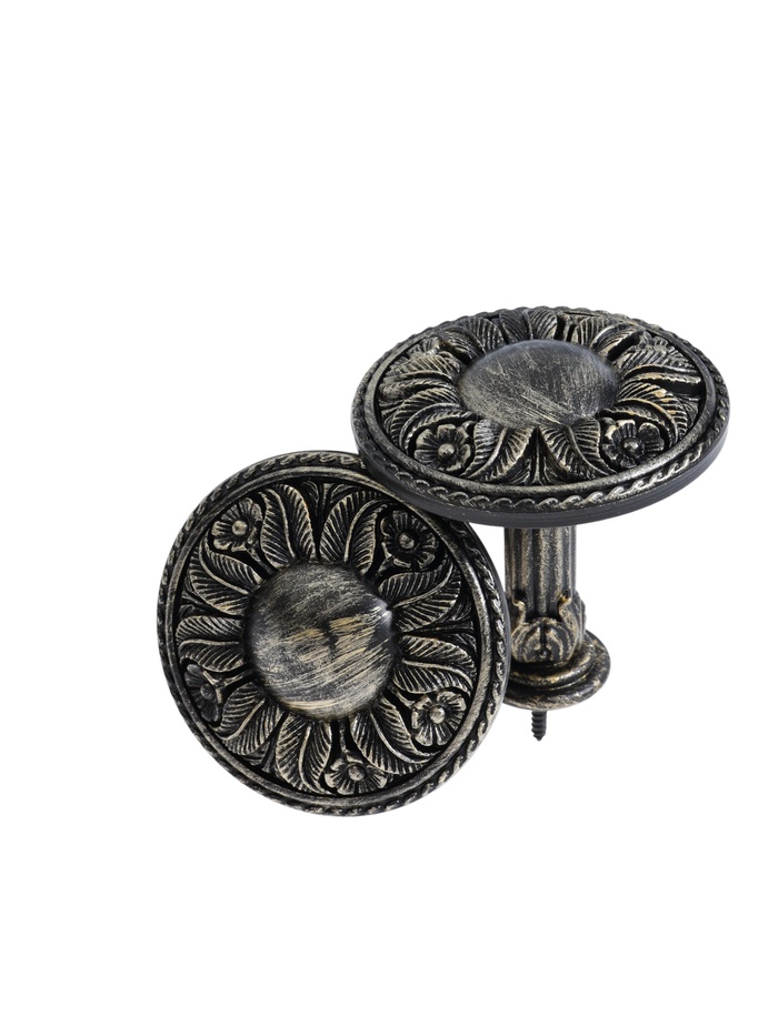 Держатель для штор CAPPIO KS031, d=95 мм, цвет черное золото, 2 шт.