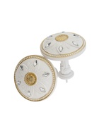 Держатель для штор CAPPIO KS032, d=98 мм, белый с золотом, 2 шт. - фото 60173515