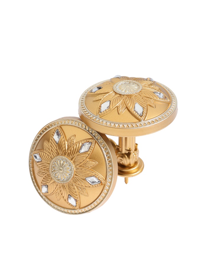 Держатель для штор CAPPIO KS032, d=98 мм, цвет золото с серебром, 2 шт.