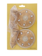 Держатель для штор CAPPIO KS032, d=98 мм, цвет золото с серебром, 2 шт. - фото 60173534