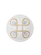 Держатель для штор CAPPIO KS033, d=98 мм, белый с золотом, 2 шт. - фото 60173538