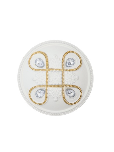 Держатель для штор CAPPIO KS033, d=98 мм, белый с золотом, 2 шт.