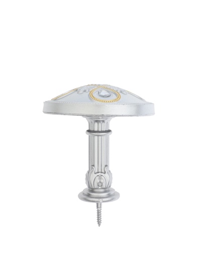 Держатель для штор CAPPIO KS033, d=98 мм, цвет серебро с золотом, 2 шт.