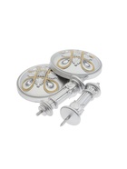 Держатель для штор CAPPIO KS033, d=98 мм, цвет серебро с золотом, 2 шт. - фото 60173547