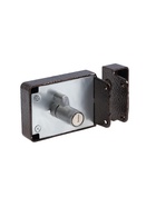 Замок дверной LOCKLAND, накладной, 100х70х55 мм, 2 ригеля, цвет коричневый - фото 809309653