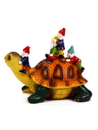 Садовая фигура из полистоуна «Черепаха с гномами», 18×11×14 см, Greengo - фото 59850116