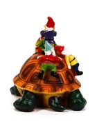 Садовая фигура из полистоуна «Черепаха с гномами», 18×11×14 см, Greengo - фото 59850117