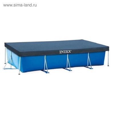 УЦЕНКА Тент на прямоугольный каркасный бассейн 300×201 см, 28038 INTEX