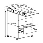 Комод пеленальный ИНКАНТО Nova 600/4, 85×64×45 см, ЛДСП, белый 10948808