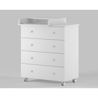 Комод пеленальный ИНКАНТО Nova 800/4 с органайзером, 85х84х45 см, ЛДСП, белый - фото 119073812 Комод пеленальный ИНКАНТО Nova 800/4 с органайзером, 85х84х45 см, ЛДСП, белый - фото 119073812