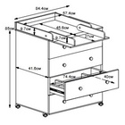 Комод пеленальный ИНКАНТО Nova 800/4 с органайзером, 85×84×45 см, ЛДСП, белый - фото 120954008