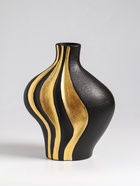 Ваза настольная керамика "Оделис" 19,5х15 см, чёрный - фото 60173588