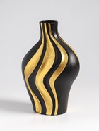 Ваза настольная керамика "Оделис" 19,5х15 см, чёрный - фото 60173590