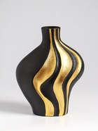 Ваза настольная керамика "Оделис" 19,5х15 см, чёрный - фото 60173591