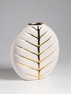 Ваза настольная керамика "Новайо" 18х17 см, белый - фото 60173609