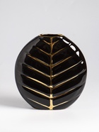 Ваза настольная керамика "Новайо" 18х17 см, чёрный - фото 809309756