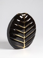 Ваза настольная керамика "Новайо" 18х17 см, чёрный - фото 809309757