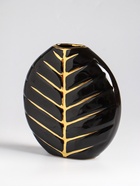 Ваза настольная керамика "Новайо" 18х17 см, чёрный - фото 809309758