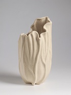 Ваза настольная керамика "Джалис" 22,5х12 см, бежевый - фото 60173618