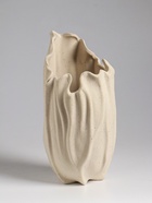 Ваза настольная керамика "Джалис" 22,5х12 см, бежевый - фото 60173619