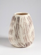 Ваза настольная керамика "Беажио" классик, 17,5х14 см, бежево-коричневый - фото 60173666