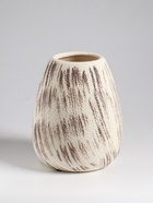 Ваза настольная керамика "Беажио" классик, 17,5х14 см, бежево-коричневый - фото 60173667