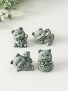 Набор фигурок песчаник «Манэки-нэко», 4 шт., 4.3×4×5.5 см